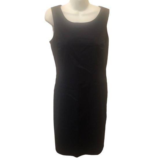 Brooks Brothers Sheath Dress Sz. 12P Navy Lined Cotton Stretch Career Business - Picture 1 of 7